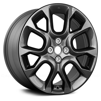 Replace® - 5 V-Spoke Dark Charcoal 17x7 Alloy Factory Wheel - Remanufactured