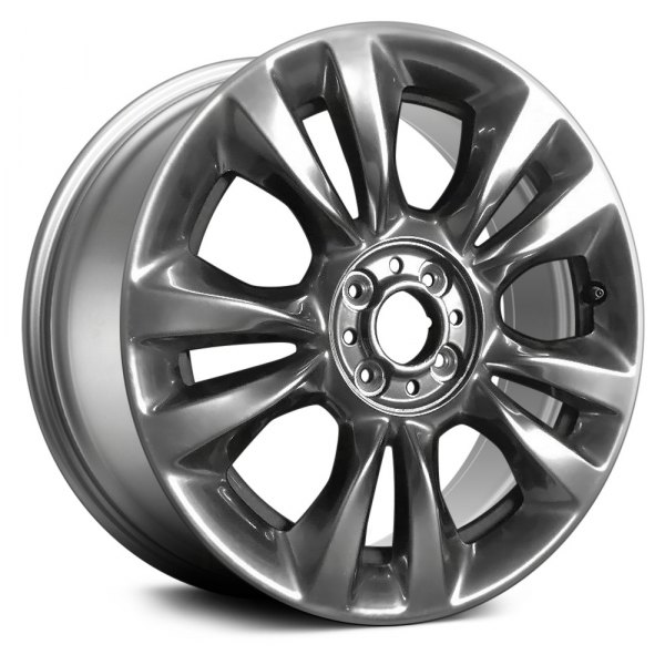 Replace® - 16 x 6.5 Double 5-Spoke Dark Smoked Silver Alloy Factory Wheel (Remanufactured)