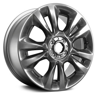 Replace® - Double 5-Spoke Dark Smoked Silver 16x6.5 Alloy Factory Wheel - Remanufactured