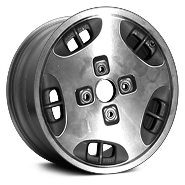 Replace® - 15 x 6.5 10-Slot Machined and Silver Alloy Factory Wheel (Remanufactured)