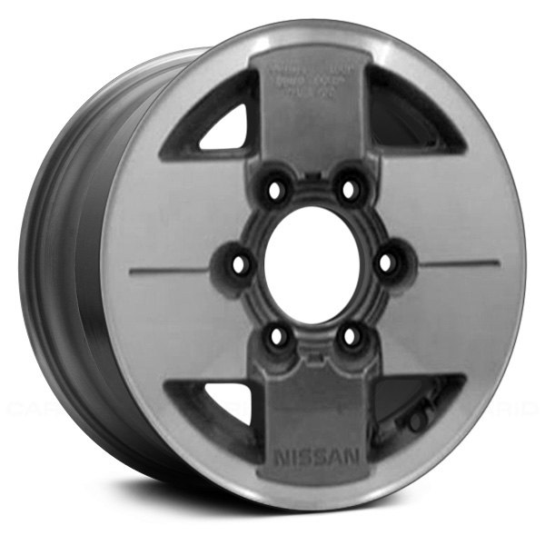 Replace® - 14 x 6 4-Slot Dark Charcoal Alloy Factory Wheel (Remanufactured)