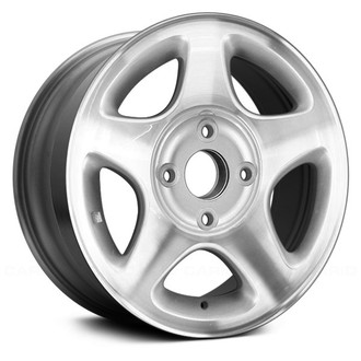 Replace® - 5-Spoke Machined with Light Silver Vents 15x6 Alloy Factory Wheel - Remanufactured