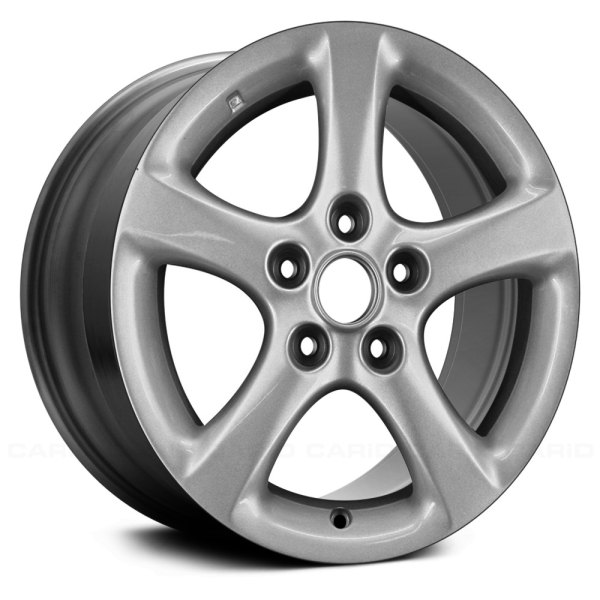 Replace® - 16 x 6.5 5-Spoke Bright Sparkle Silver Alloy Factory Wheel (Remanufactured)