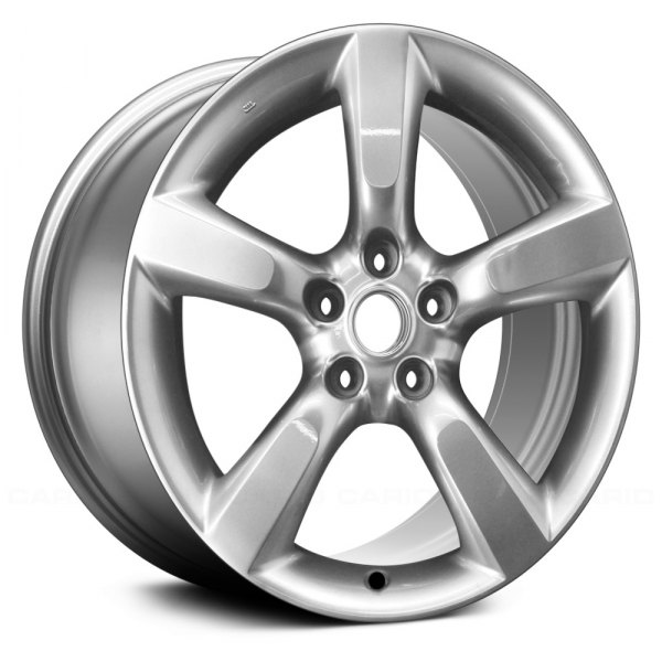 Replace® - 18 x 8 5-Spoke Smoked Hyper Silver Alloy Factory Wheel (Remanufactured)