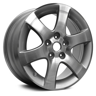 Replace® - 6 I-Spoke Machined with Silver Vents 17x6.5 Alloy Factory Wheel - Remanufactured