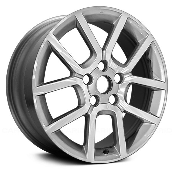 Replace® - 17 x 7 5 V-Spoke Machined and Silver Alloy Factory Wheel (Remanufactured)