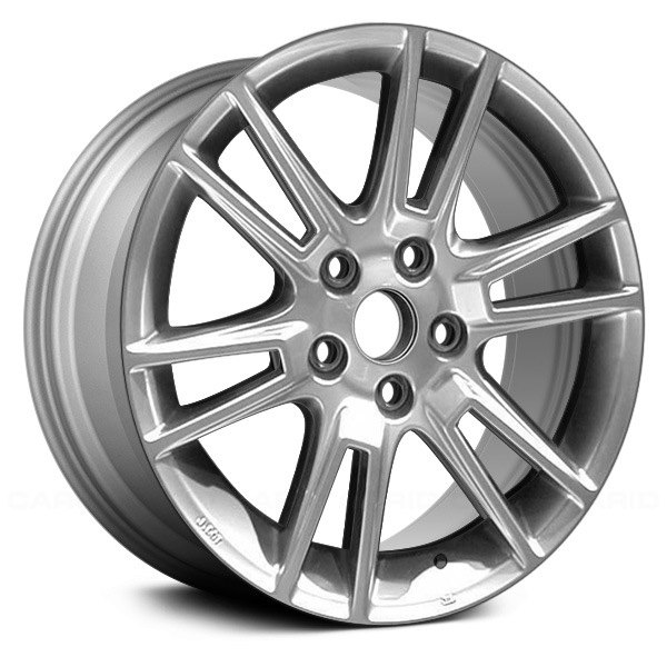 Replace® - 17 x 7.5 6 V-Spoke Bright Silver Textured Alloy Factory Wheel (Remanufactured)