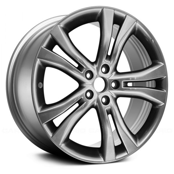 Replace® - 20 x 7.5 Double 5-Spoke Medium Smoked Hyper Silver Alloy Factory Wheel (Remanufactured)