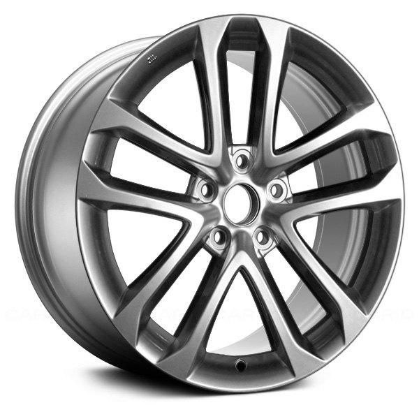 Replace® - 18 x 7.5 Double 5-Spoke Hyper Silver Alloy Factory Wheel (Remanufactured)