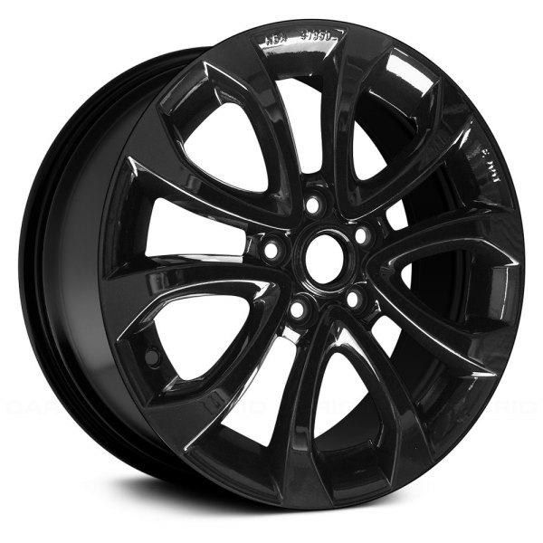 Replace® - 17 x 7 5 V-Spoke Gloss Black Alloy Factory Wheel (Remanufactured)