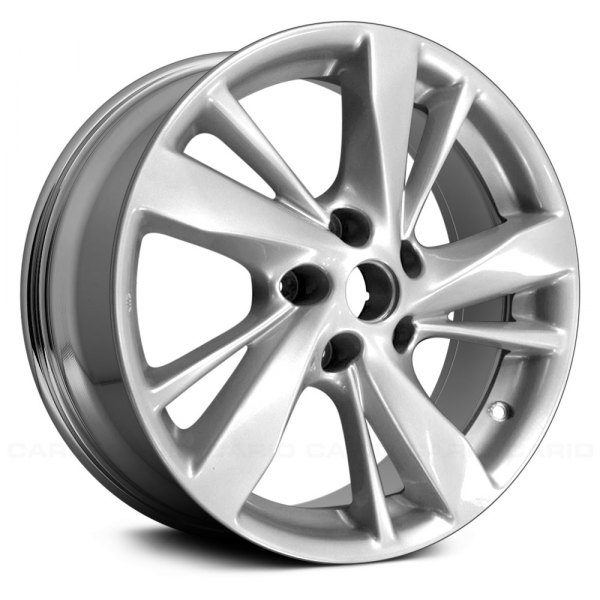 Replace® - 17 x 7.5 5 Double Spiral-Spoke Light PVD Chrome Alloy Factory Wheel (Remanufactured)
