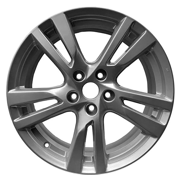 Replace® - 18 x 7.5 Double 5-Spoke Painted Medium Silver Metallic Alloy Factory Wheel (Remanufactured)