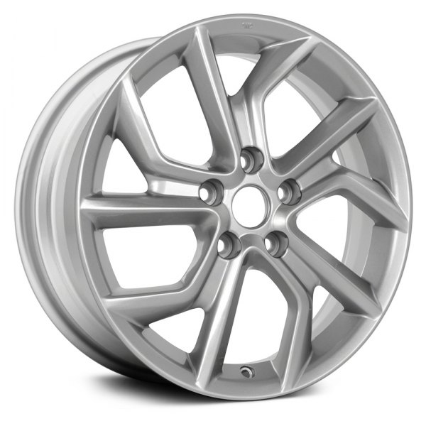 Replace® - 17 x 6.5 10 Spiral-Spoke Medium Silver Metallic Alloy Factory Wheel (Remanufactured)