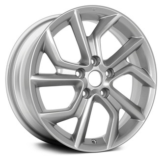 Replace® - 10 Spiral-Spoke Medium Silver Metallic 17x6.5 Alloy Factory Wheel - Remanufactured