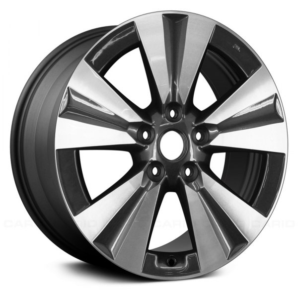 Replace® - 17 x 6.5 Double 5-Spoke Dark Charcoal Machined Alloy Factory Wheel (Remanufactured)