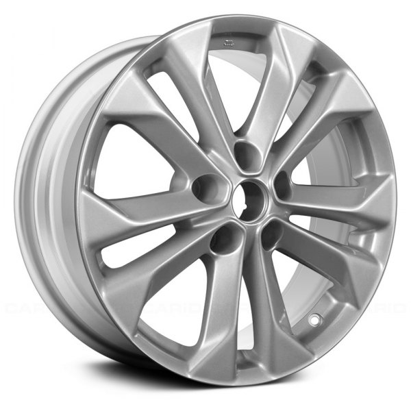 Replace® - 17 x 7 5 V-Spoke Bright Silver Alloy Factory Wheel (Remanufactured)
