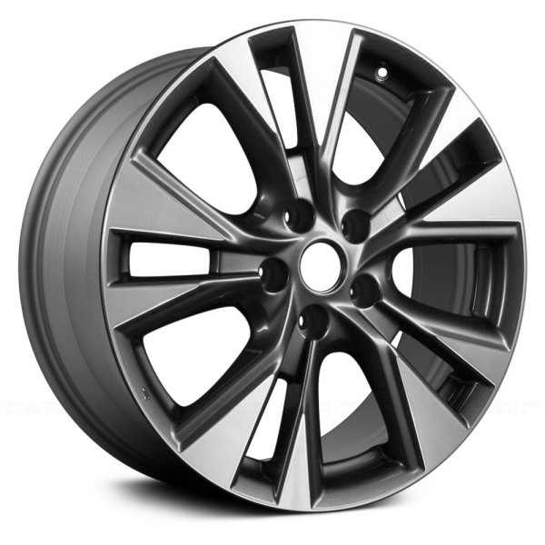 Replace® - 18 x 7.5 5 V-Spoke Machined and Medium Charcoal Alloy Factory Wheel (Remanufactured)