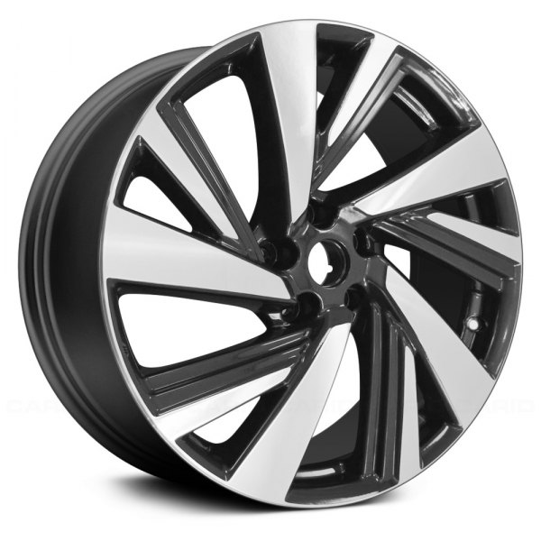 Replace® - 20 x 7.5 10 Spiral-Spoke Machined and Dark Charcoal Alloy Factory Wheel (Factory Take Off)