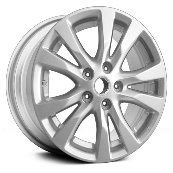Replace® - 16 x 7 5 V-Spoke Sparkle Silver Alloy Factory Wheel (Replica)