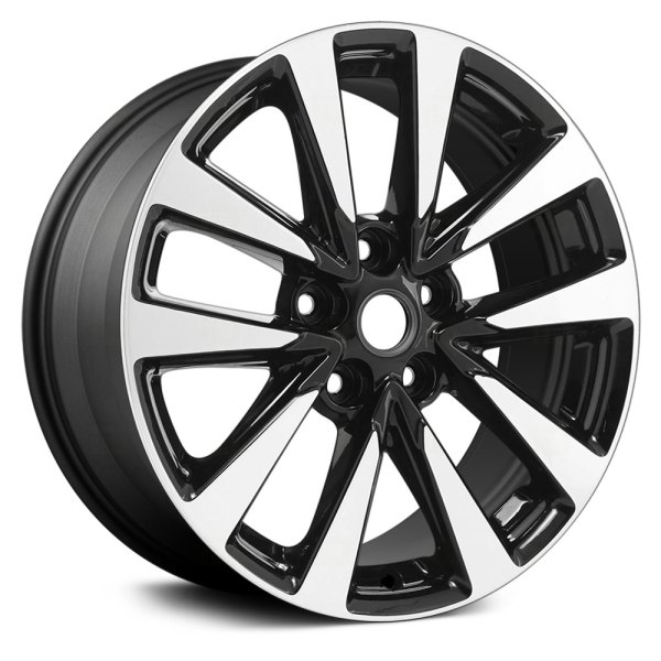 Replace® - 17 x 7.5 5 V-Spoke Machined and Charcoal Alloy Factory Wheel (Remanufactured)