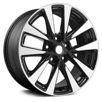 Replace® - 5 V-Spoke Machined and Charcoal 17x7.5 Alloy Factory Wheel - Replica