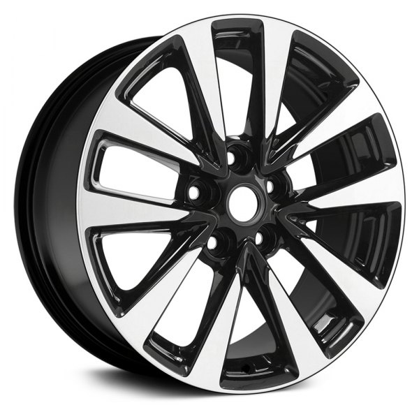 Replace® - 17 x 7.5 5 V-Spoke Machined and Black Alloy Factory Wheel (Remanufactured)