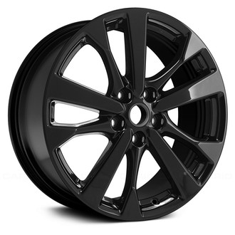 Replace® - 5 V-Spoke Gloss Black 18x8.5 Alloy Factory Wheel - Remanufactured
