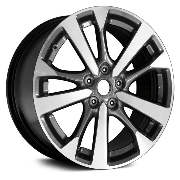 Replace® - 18 x 8 5 V-Spoke Machined and Black Alloy Factory Wheel (Remanufactured)
