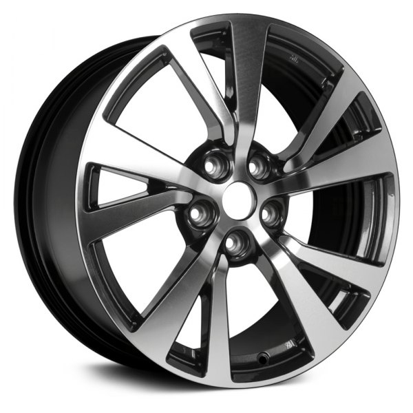 Replace® - 18 x 8.5 5 V-Spoke Machined and Black Alloy Factory Wheel (Remanufactured)