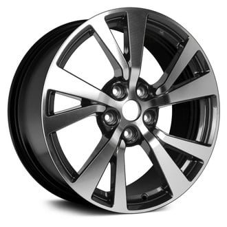 Replace® - 5 V-Spoke Machined and Black 18x8.5 Alloy Factory Wheel - Remanufactured