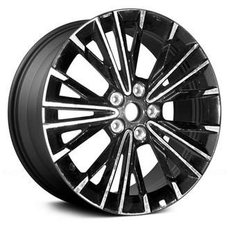 Replace® - 5 W-Spoke Machined and Dark Charcoal Metallic 18x8.5 Alloy Factory Wheel - Remanufactured
