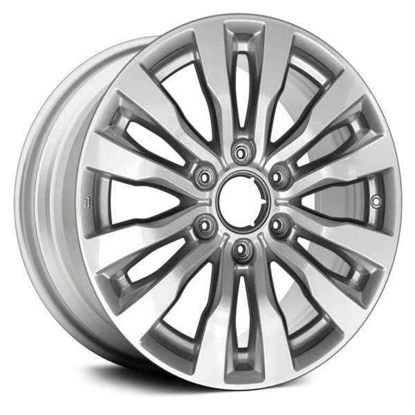 Replace® - 18 x 8 6 V-Spoke Bright Silver Alloy Factory Wheel (Remanufactured)