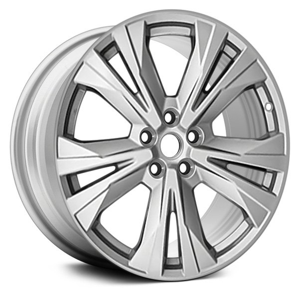 Replace® - 20 x 7.5 5 V-Spoke Silver Metallic Alloy Factory Wheel (Remanufactured)