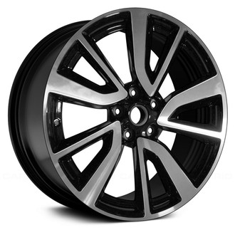 Replace® - 5 V-Spoke Machined and Black 19x7 Alloy Factory Wheel - Remanufactured