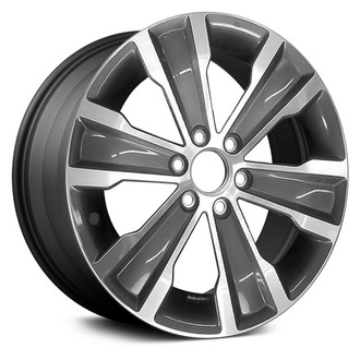 Replace® - 6 I-Spoke Machined and Dark Charcoal 20x8 Alloy Factory Wheel - Remanufactured