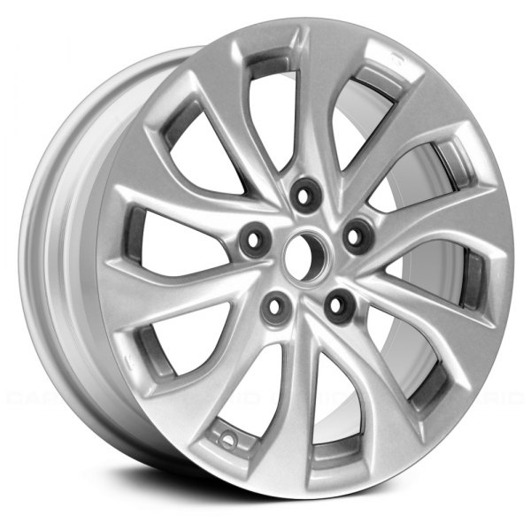 Replace® - 16 x 6.5 10 Spiral-Spoke Bright Silver Alloy Factory Wheel (Remanufactured)