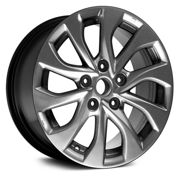 Replace® - 16 x 6.5 10 Spiral-Spoke Black Alloy Factory Wheel (Remanufactured)
