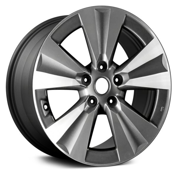 Replace® - 17 x 6.5 5-Spoke Machined and Dark Charcoal Alloy Factory Wheel (Remanufactured)