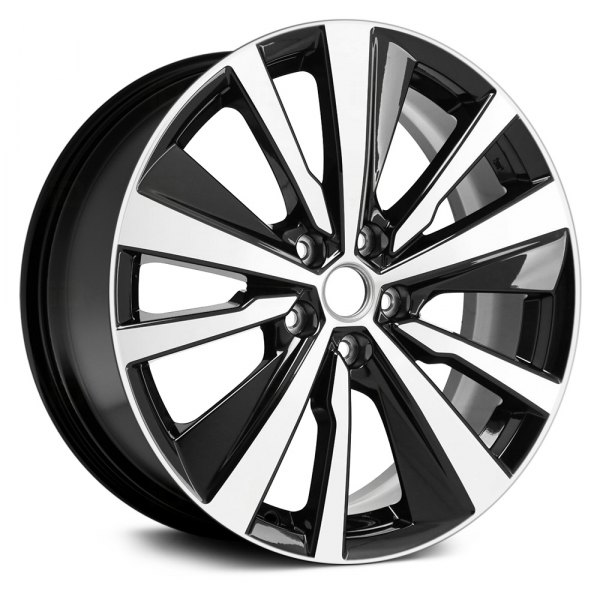 Replace® - 19 x 8 10 Turbine-Spoke Black with Machined Face Alloy Factory Wheel (Remanufactured)