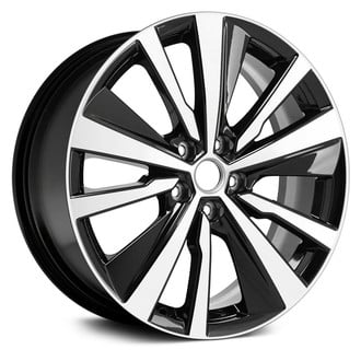 Replace® - 10 Turbine-Spoke Black with Machined Face 19x8 Alloy Factory Wheel - Remanufactured