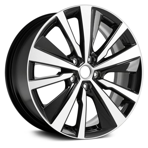 Replace® - 19 x 8 10 Turbine-Spoke Black with Machined Face Alloy Factory Wheel (Replica)