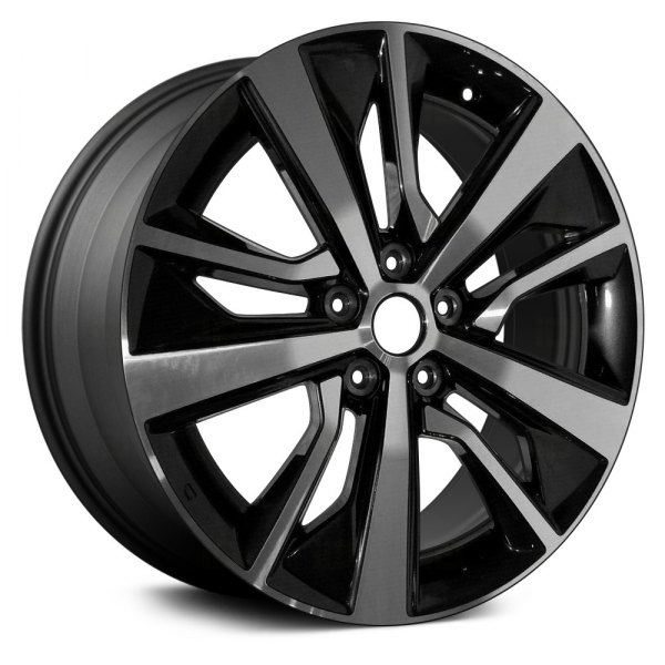 Replace® - 18 x 8 10-Spoke Machined Face with Painted Charcoal Pockets Alloy Factory Wheel (Remanufactured)