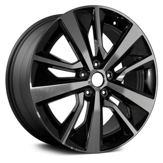 Replace® - 10-Spoke Machined Face with Painted Charcoal Pockets 18x8 Alloy Factory Wheel - Remanufactured