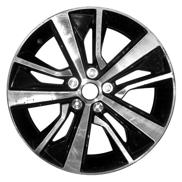 Replace® - 18 x 8 10-Spoke Machined Dark Metallic Charcoal Alloy Factory Wheel (Replica)