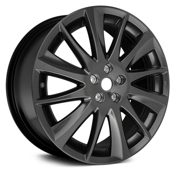 Replace® - 20 x 7.5 12-Spoke Black Satin Clear Alloy Factory Wheel (Remanufactured)