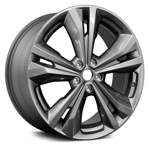 Replace® - 20 x 7.5 5 Split-Spoke Medium Charcoal Metallic Alloy Factory Wheel (Remanufactured)