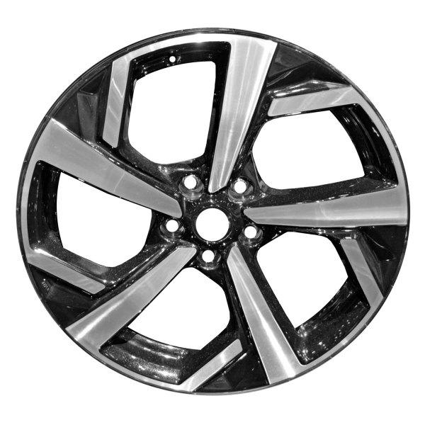 Replace® - 19 x 7 5-Spoke Gloss Black with Machined Face Alloy Factory Wheel (Remanufactured)