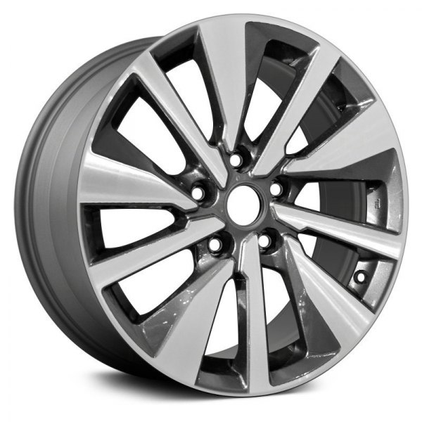 Replace® - 17 x 7 10-Spoke Machined Medium Charcoal Alloy Factory Wheel (Remanufactured)