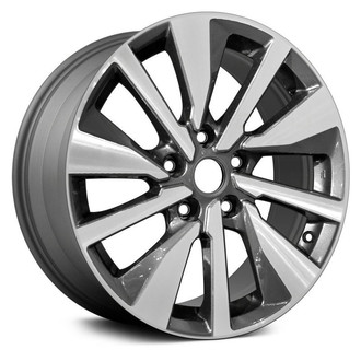 Replace® - 10-Spoke Machined Medium Charcoal 17x7 Alloy Factory Wheel - Remanufactured