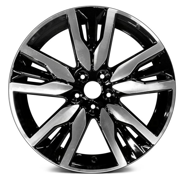 Replace® - 20 x 8 Triple 5-Spoke Machined Face with Black Spoke Inset and Pockets Alloy Factory Wheel (Replica)